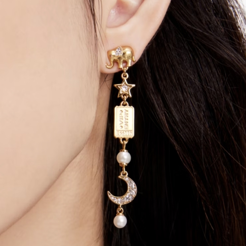 Kate Spade Winter Carnival Charm Linear Earrings - Picture 2 of 8